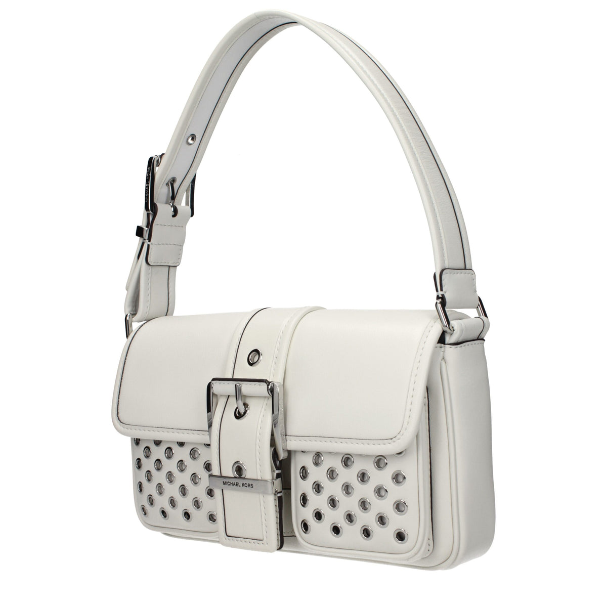 White Leather Shoulder Bag
