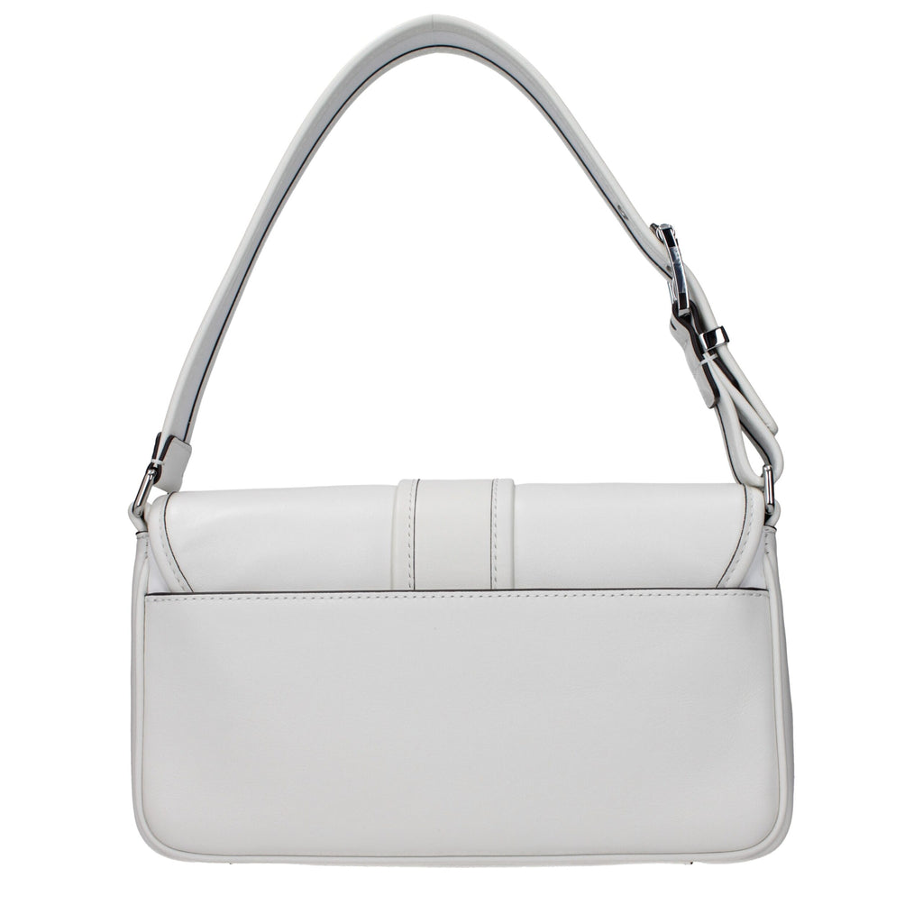 White Leather Shoulder Bag