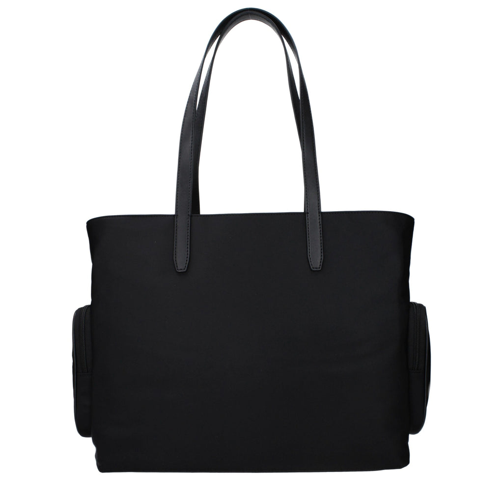 Black Fabric Shoulder Bag