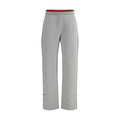 Gray Cotton Casual Pants