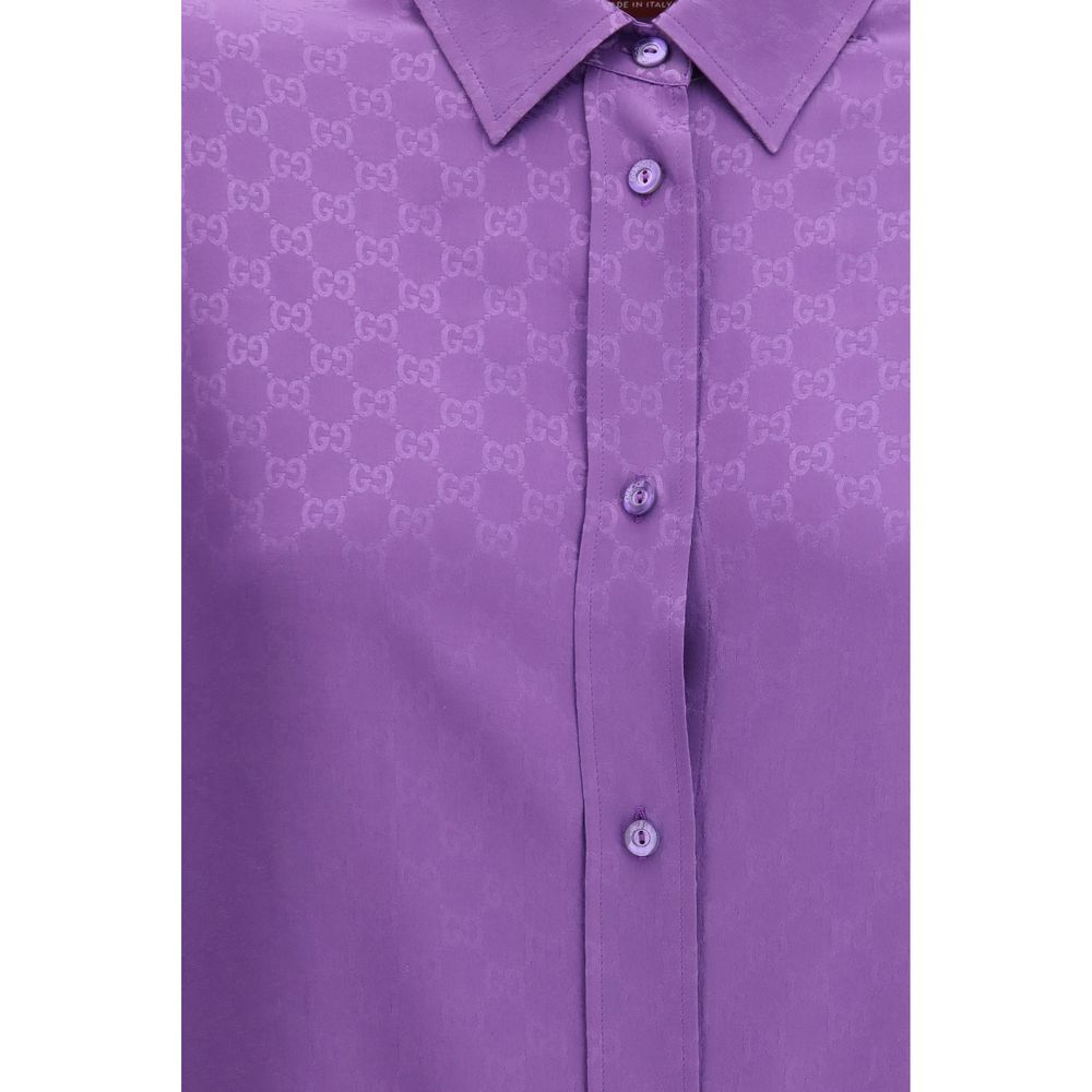 Purple Silk Shirt