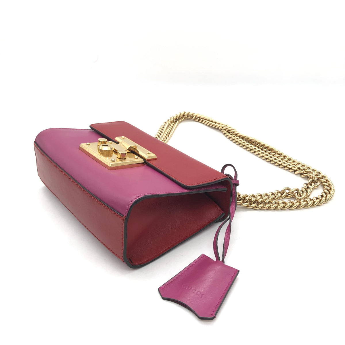 Padlock Crossbody Shoulder Bag In Pink