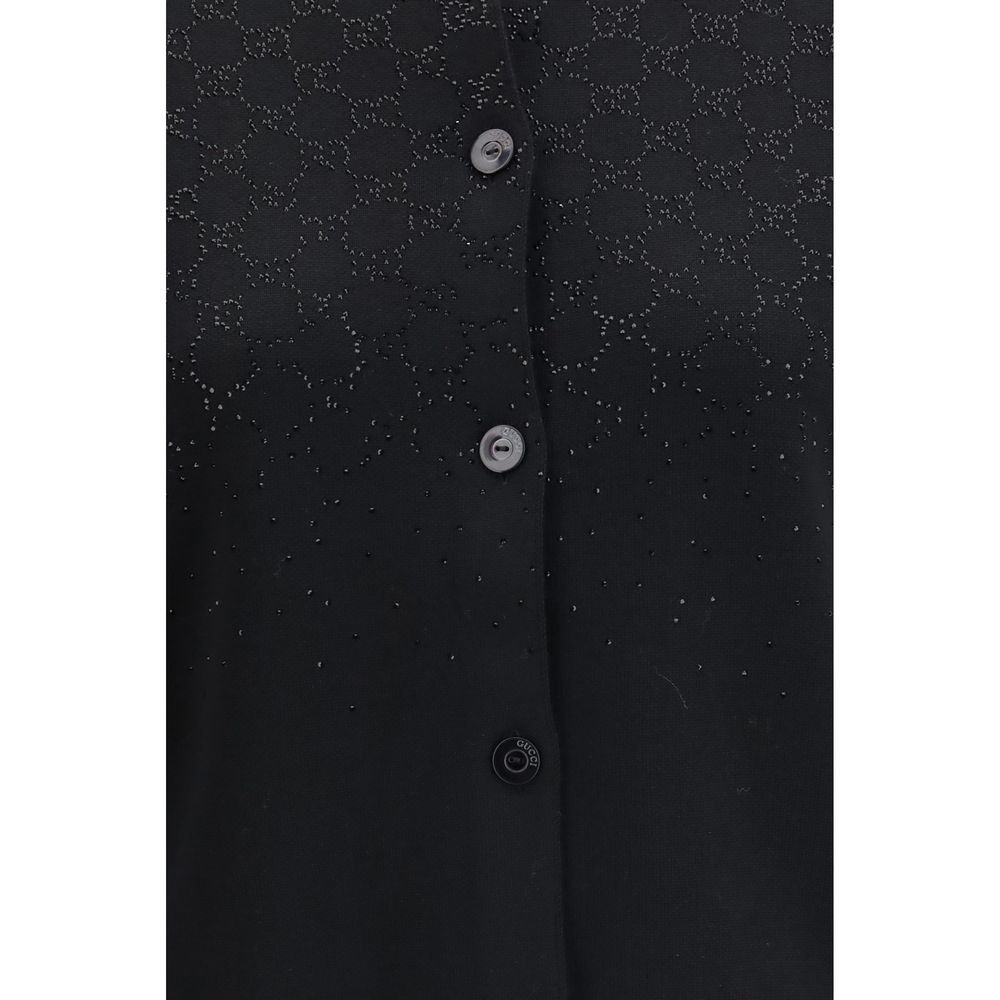 Black Wool Cardigan