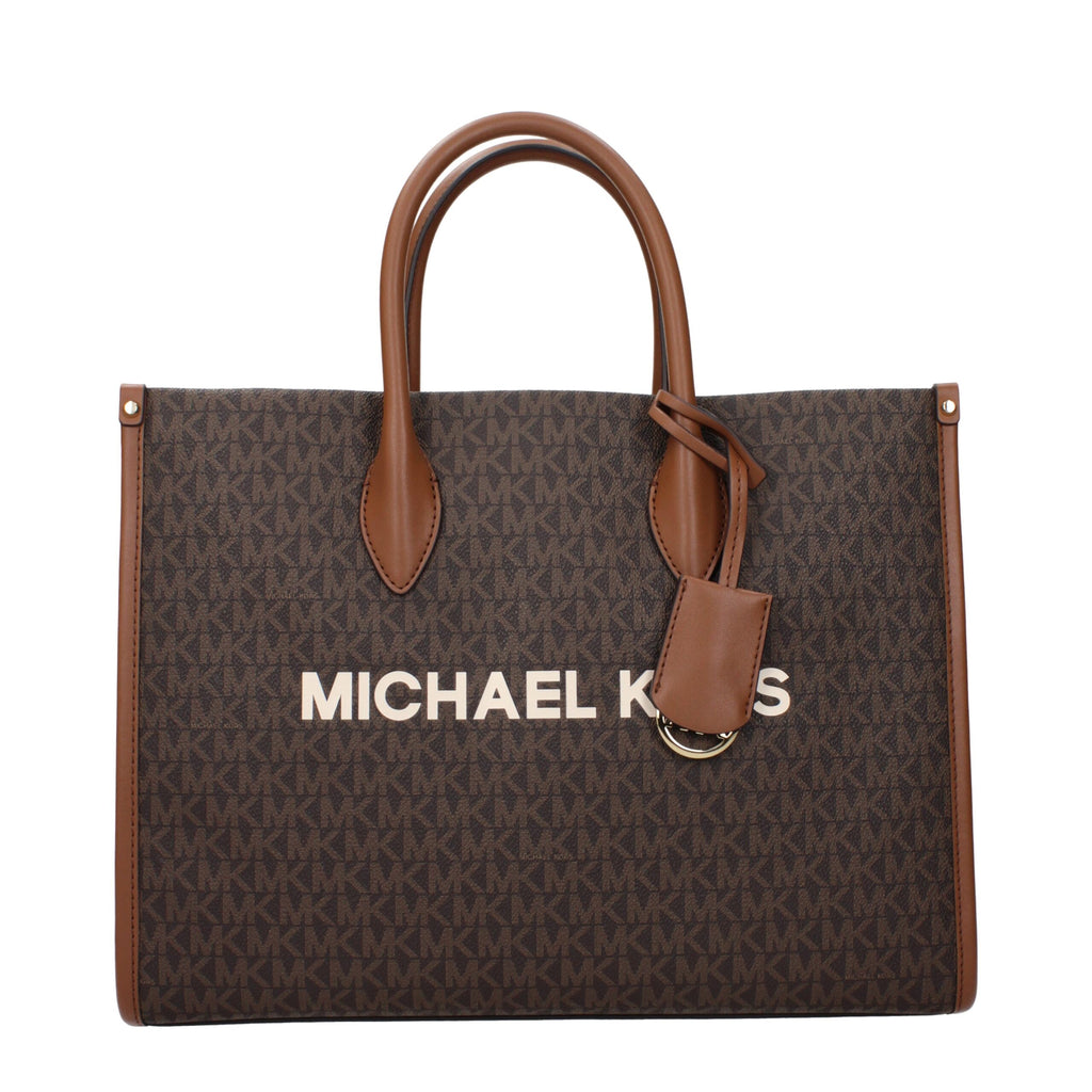 Brown Fabric Handbag