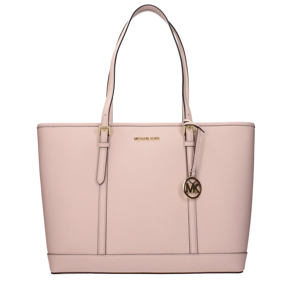 Pink Leather Shoulder Bag