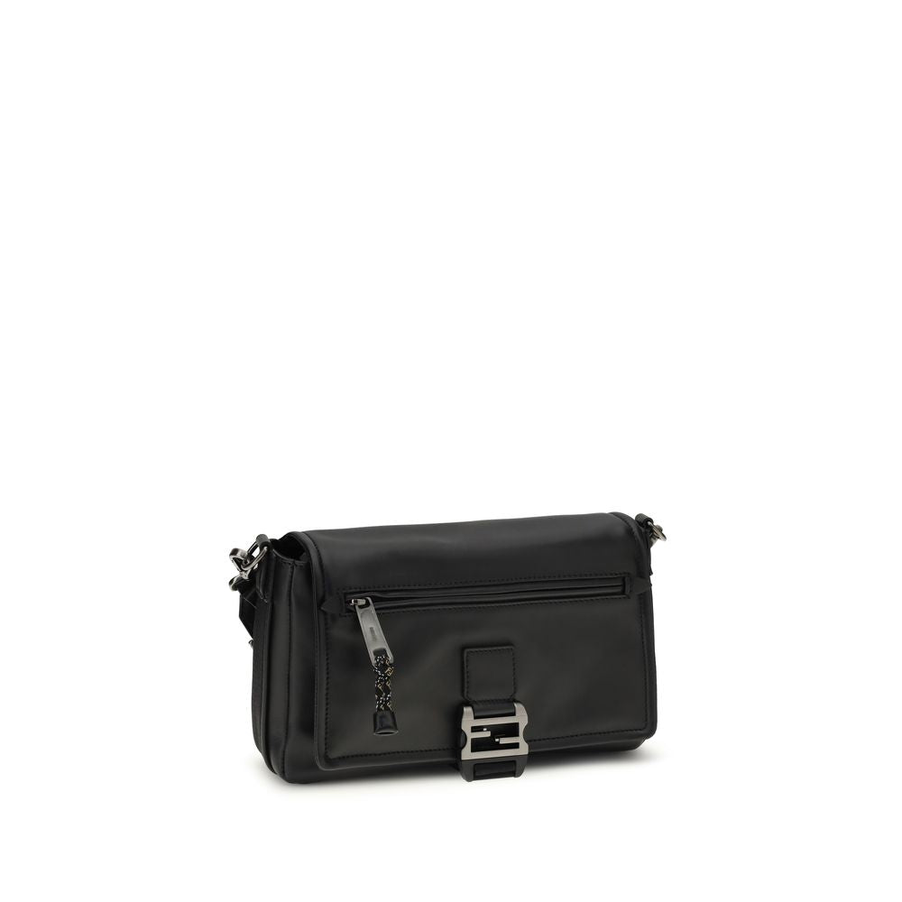 Black Calf Leather Bos Taurus Shoulder Bag