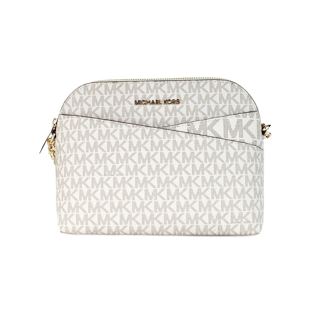 Michael Kors Women'S Back Slip Pocket Signature Canvas Crossbody Bag