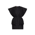 Black Wool Casual Dress