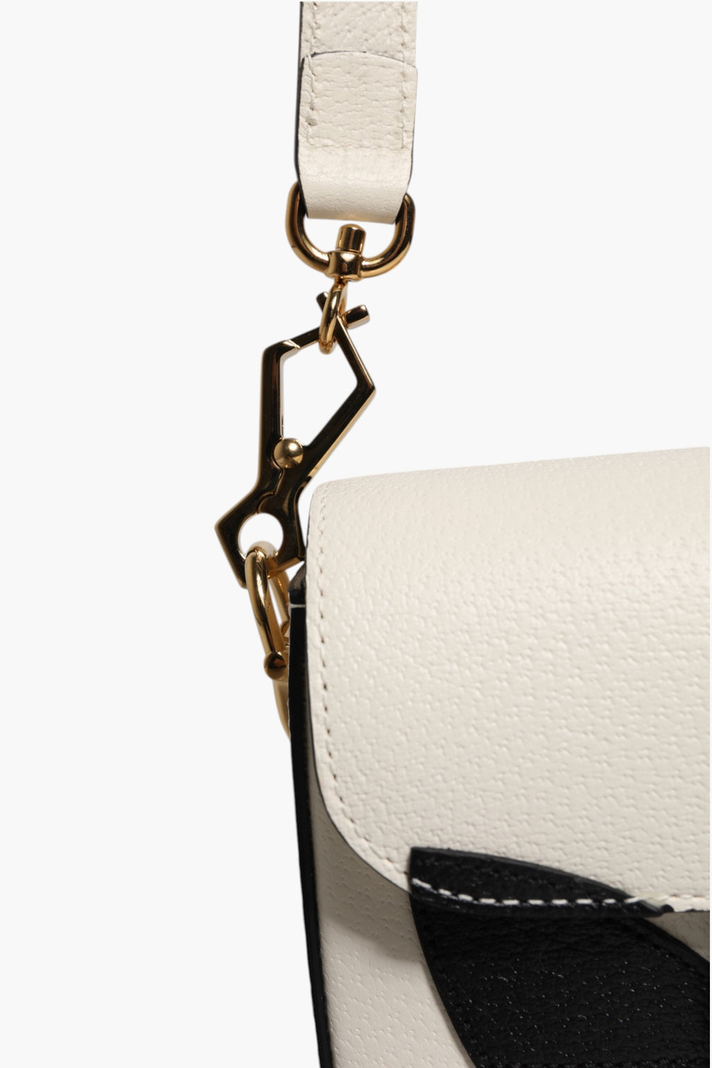 Gucci x Adidas Horsebit 1955 White Black Calfskin Leather Shoulder Bag