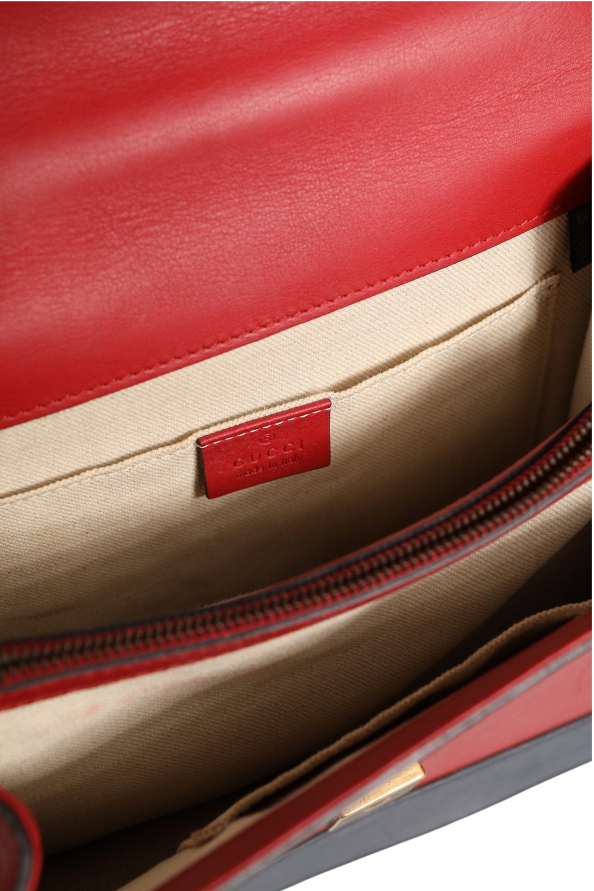 Dionysus Bamboo Medium Top Handle Bag White Blue Red