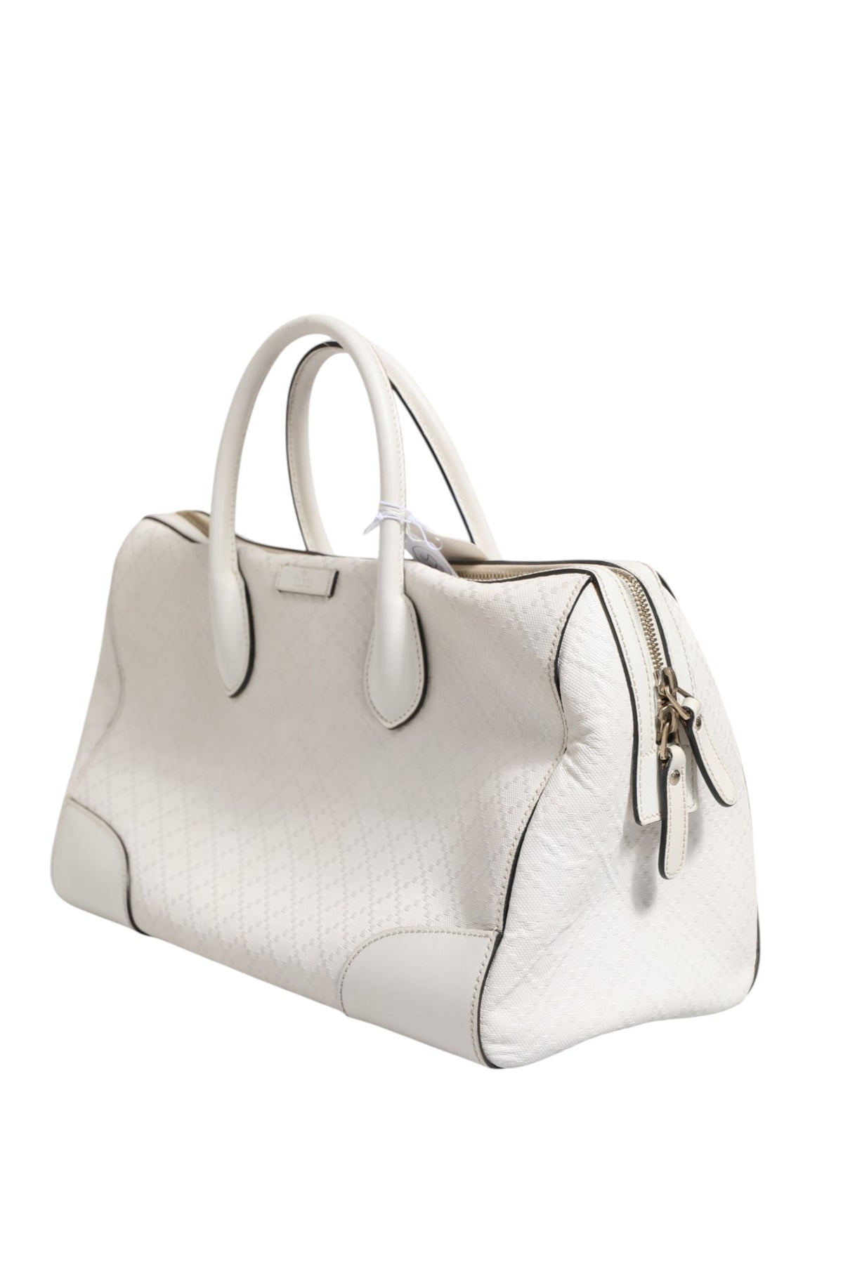 Medium Diamante Leather Boston Bag