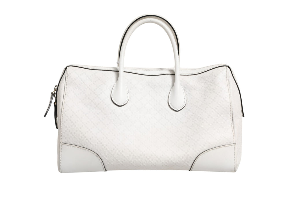 Medium Diamante Leather Boston Bag
