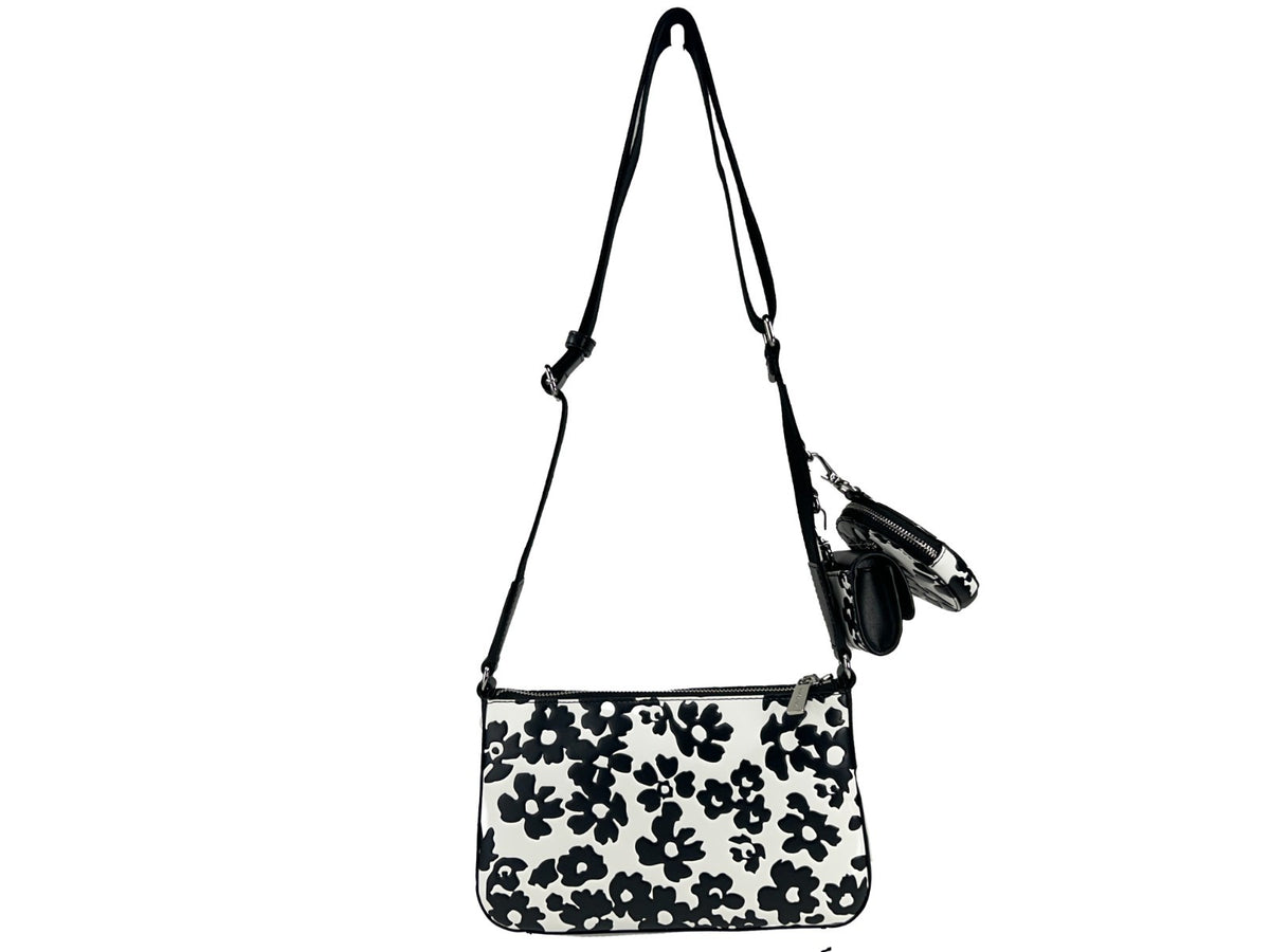 Michael Kors Floral Crossbody Tech Attachment Bag Purse