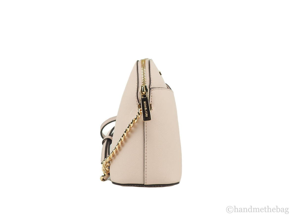 Michael Kors Women'S Jet Set Travel Dome Leather Crossbody Bag