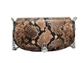 Michael Kors Mila Small Snakeskin Messenger Crossbody Bag