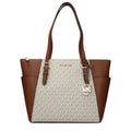 Beige Leather Shoulder Bag