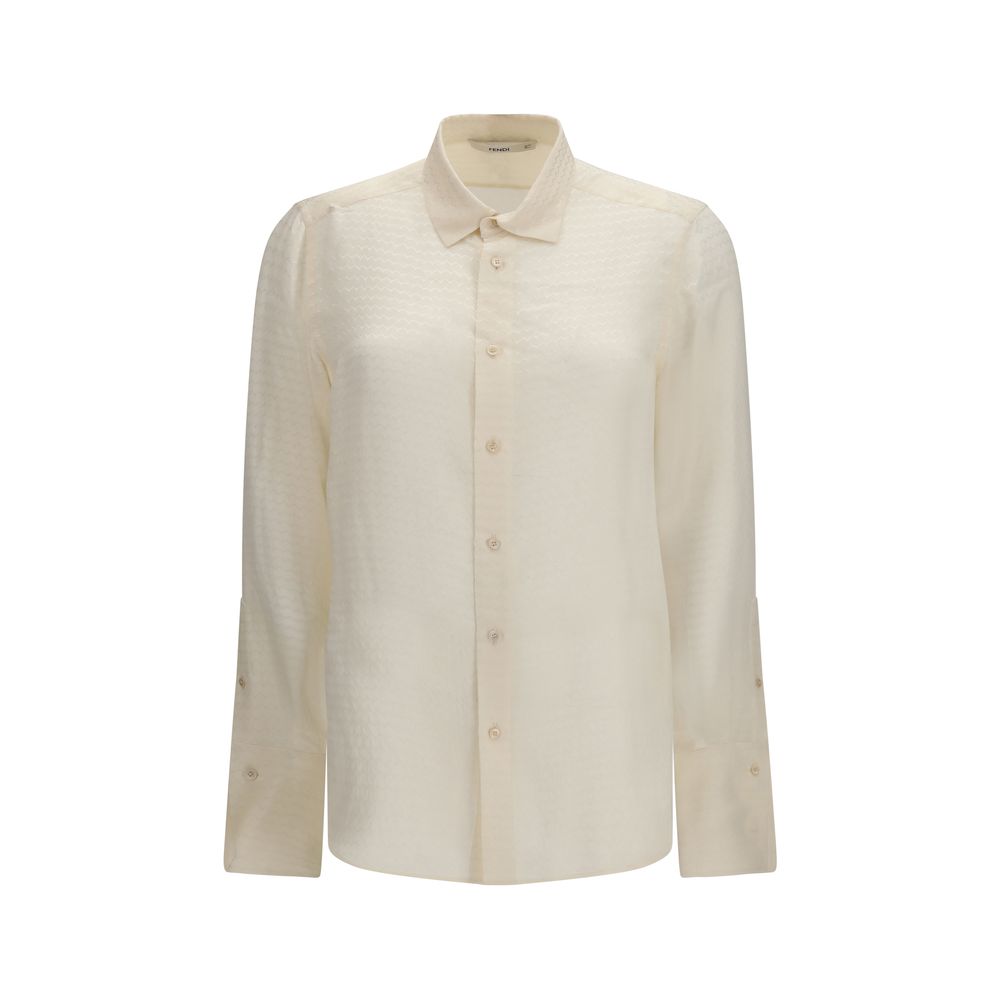 Beige Silk Shirt
