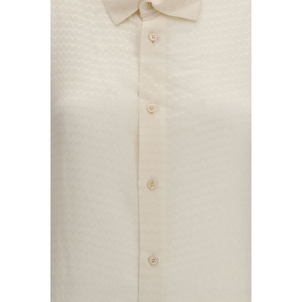 Beige Silk Shirt