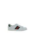 White Calf Leather Bos Taurus Low Top Sneakers