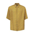 Yellow Silk Shortsleeve Shirt
