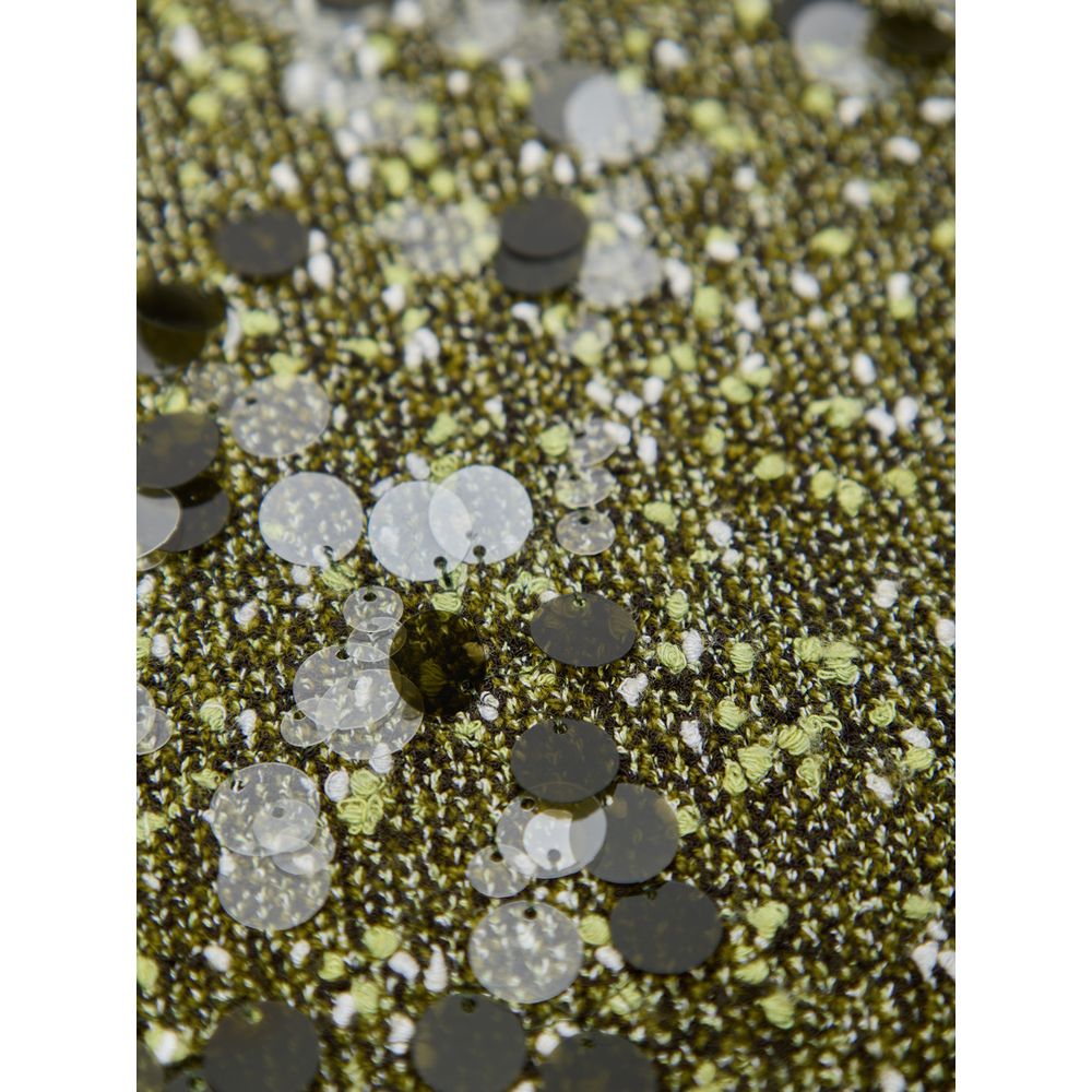 Green Viscose Mini Skirt
