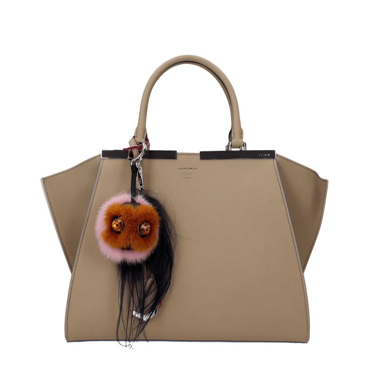 Brown Fur Keychain