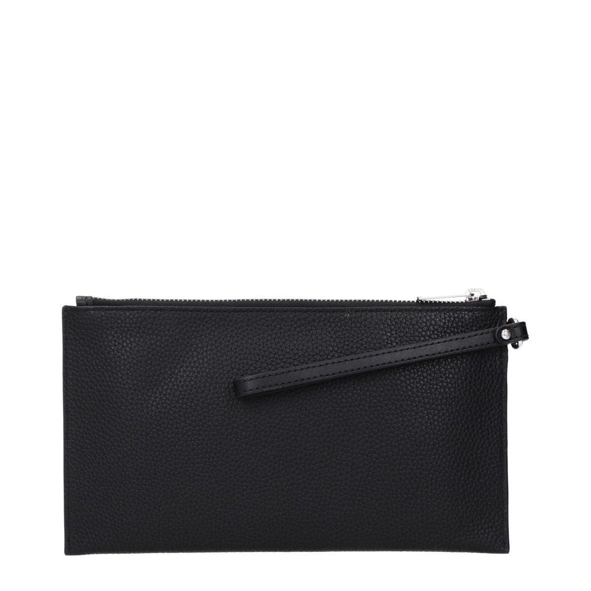 Black Leather Clutch Bag