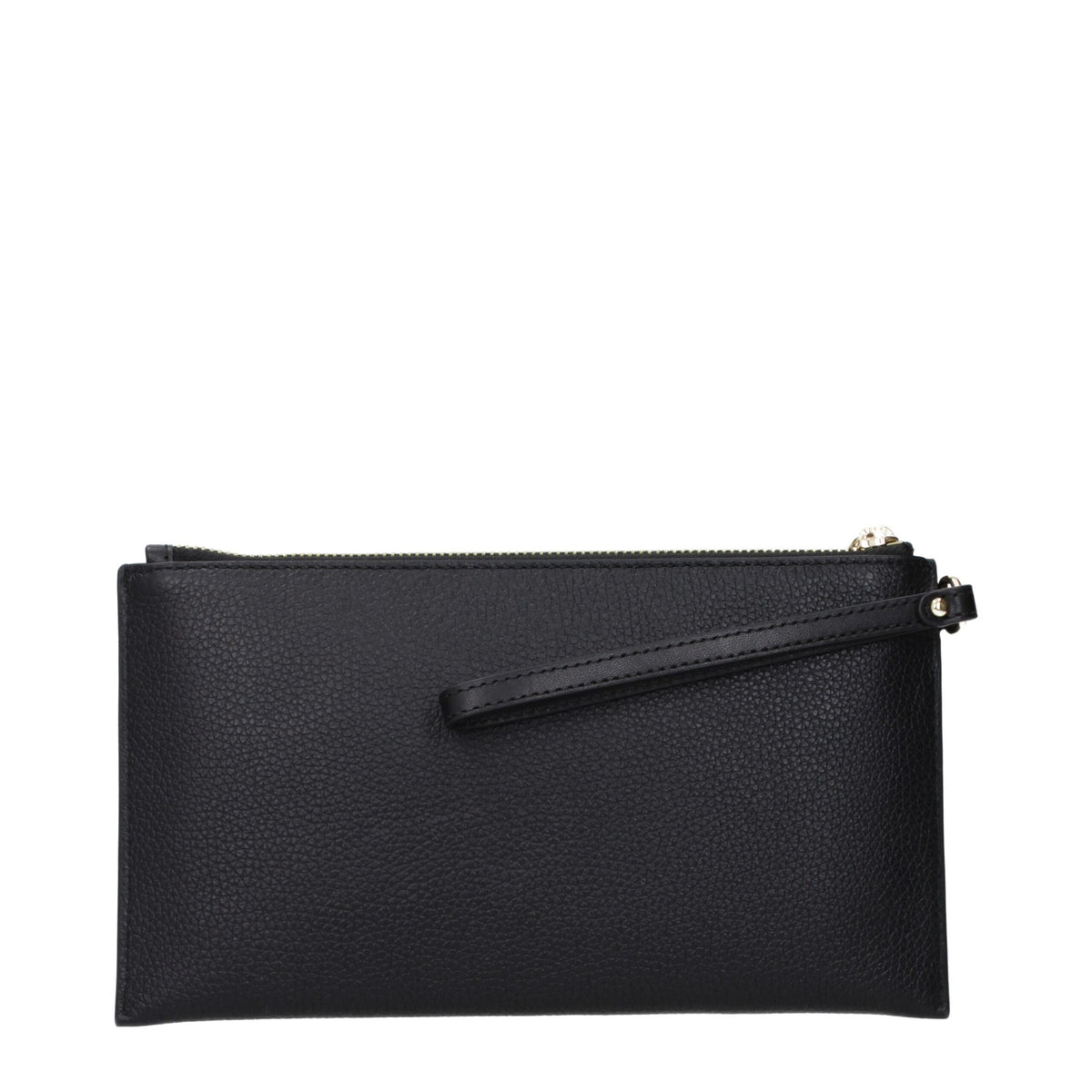 Black Leather Clutch Bag
