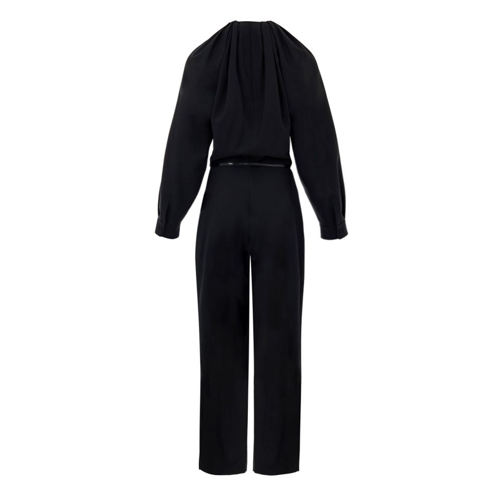 Black Wool Jumpsuit