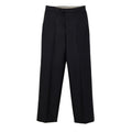 Black Cotton Casual Pants