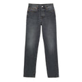 Gray Cotton Relaxed Fit Jeans