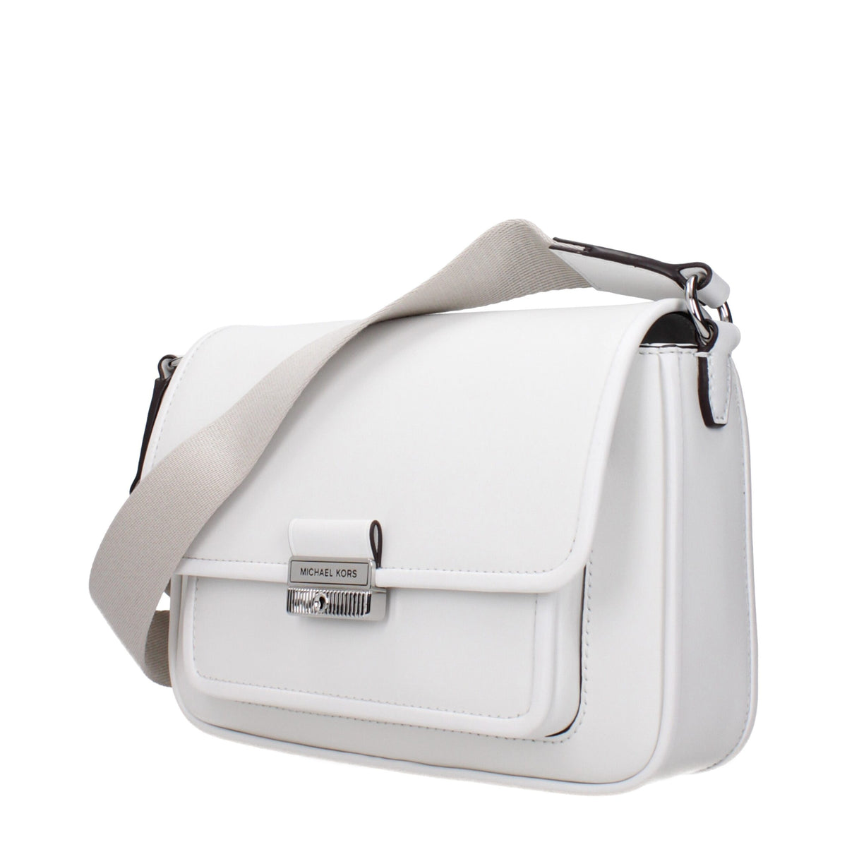 White Leather Crossbody Bag