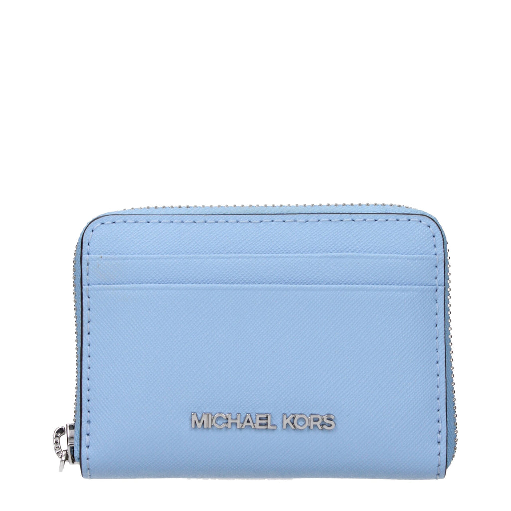 Light Blue Leather Cardholder
